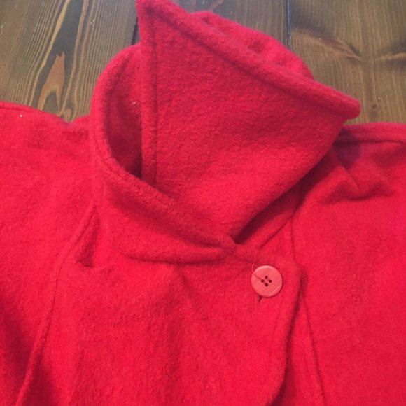 COPY - Vintage OS Tundra Sport Canada Wool Cape Coat Poncho - Picture 4 of 11